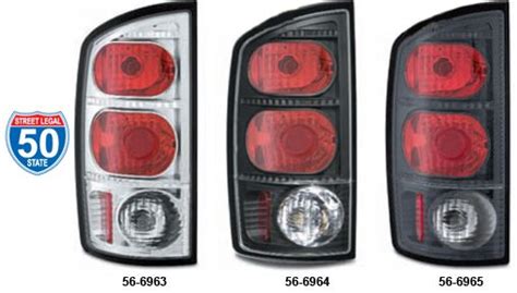 Custom Tail Light Lens Sets | 2002-06 Dodge 1500 Ram Truck 2003-06 Dodge 2500 Ram Truck 2003-06 ...