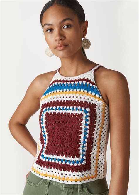 Multicolour Crochet Knit Tank Top | WHISTLES