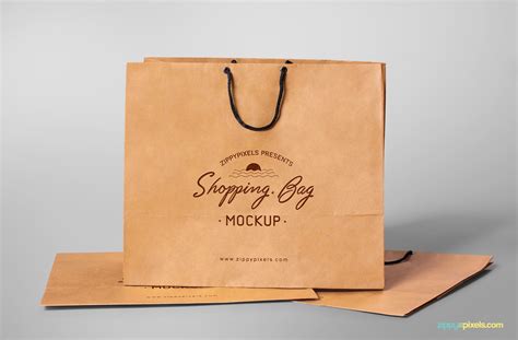 Free Shopping Bag Mockup | ZippyPixels