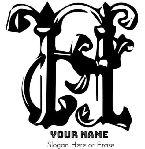 Letter H Monogram | Customize Online | Instant Download