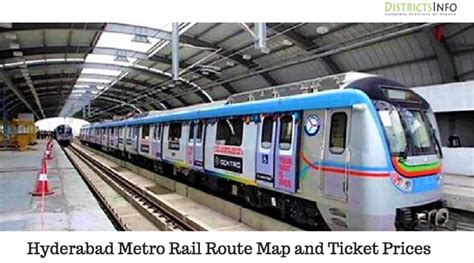 Hyderabad Metro Rail Route Map and Ticket Prices Fares