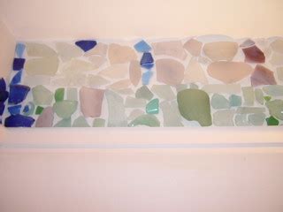 Sea glass border 2 | Up close & personal of my bath's sea gl… | Ginny ...