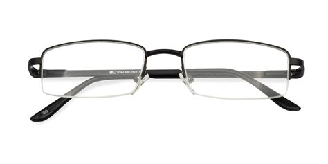 ABINGDON 1 - Black Half Rim Glasses | Specscart.®