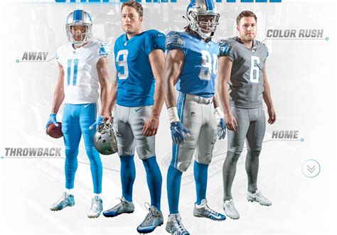 Lions to wear new throwback, color rush uniforms for 2017 season ...