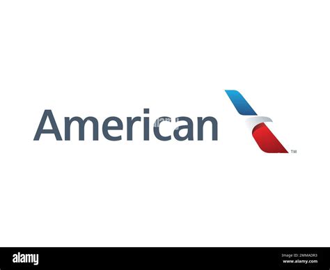 American Airlines, white background, logo, brand name Stock Photo - Alamy