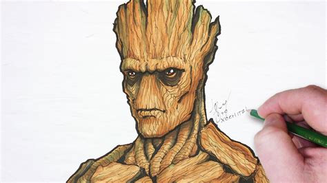 Groot Drawing at PaintingValley.com | Explore collection of Groot Drawing