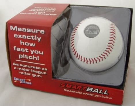 Baseball with Built in Radar Gun Tells How Fast You Pitch