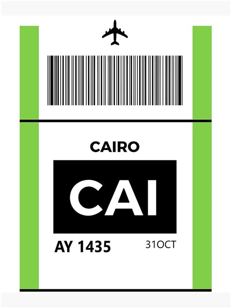 "Cairo airport CAI" Poster for Sale by MerchSuperb | Redbubble