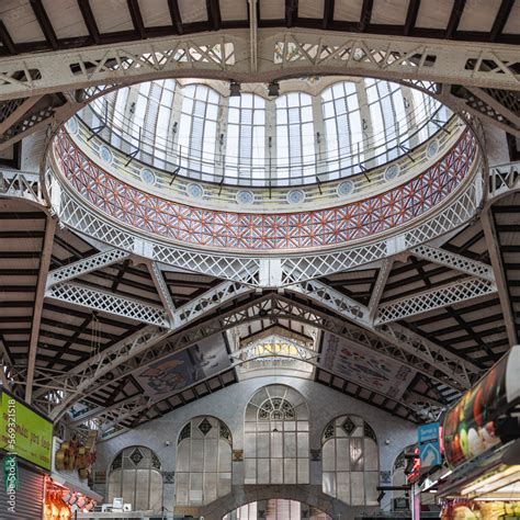 Interior Spaces, People and Architecture of the Mercado Central, the ...