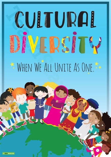 Cultural Diversity Poster Teaching Resource | Teach Starter | Cultural diversity, Diversity ...