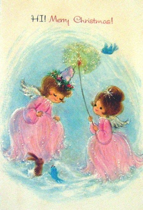 Vintage Angel Christmas Card | Christmas angels, Christmas postcard ...