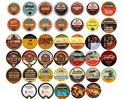 Flavored Coffee Variety Sampler Pack for Keurig K-Cup Brewers, 40 Count | Hot Coffee Pods ...