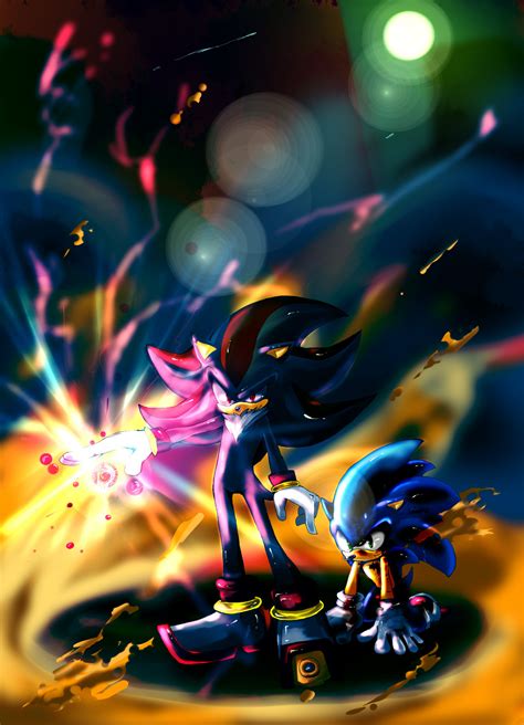 Shadow x Sonic by Zer0jenny Sonic and shadow, Sonic, Sonic fan art