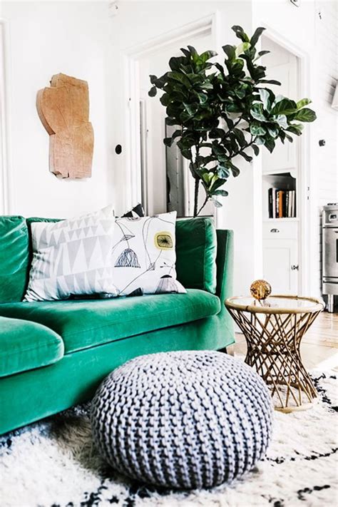 The Couch Trend for 2017: Stylish Emerald Green Sofas | Apartment Therapy