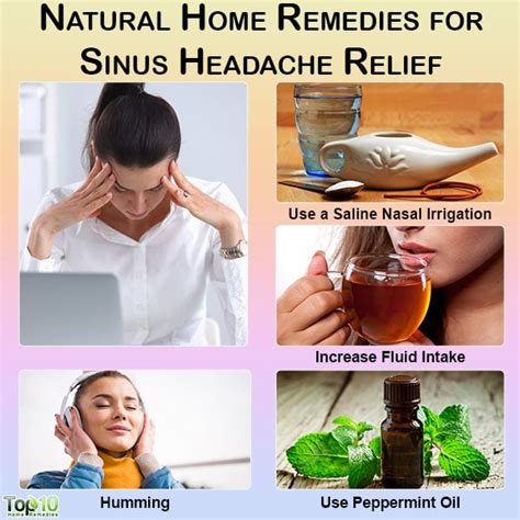 Natural Home Remedies for Sinus Headache Relief | Top 10 Home Remedies