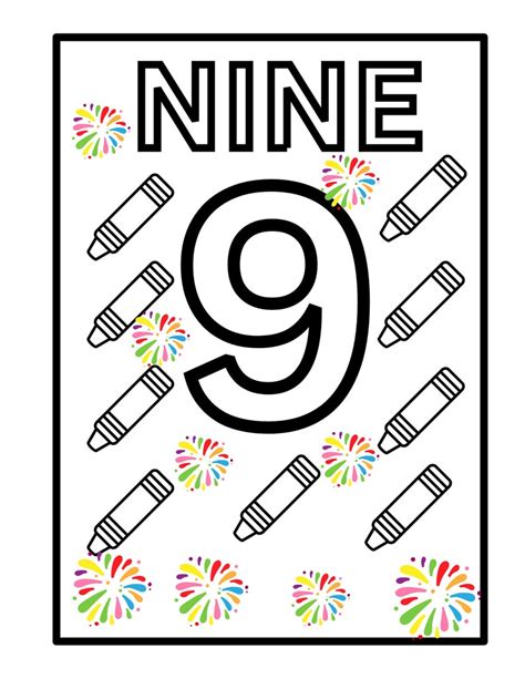 1 10 Numbers Printable Coloring Page Worksheets for KIDS - Etsy