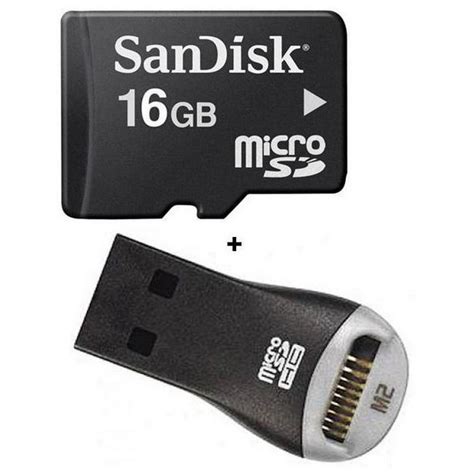 Buy Combo of Sandisk 16GB Micro SD Card Class 4 + Micro Card Reader ...