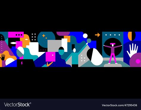 People psychology abstract Royalty Free Vector Image