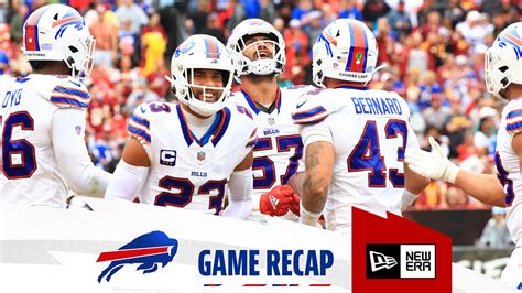 Bills 37, Commanders 3 | Game Recap, highlights + stats to know