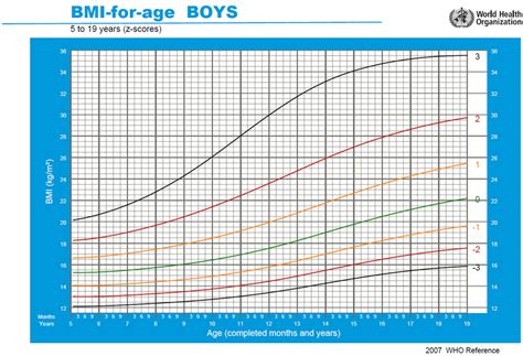 Child Bmi Chart Boys