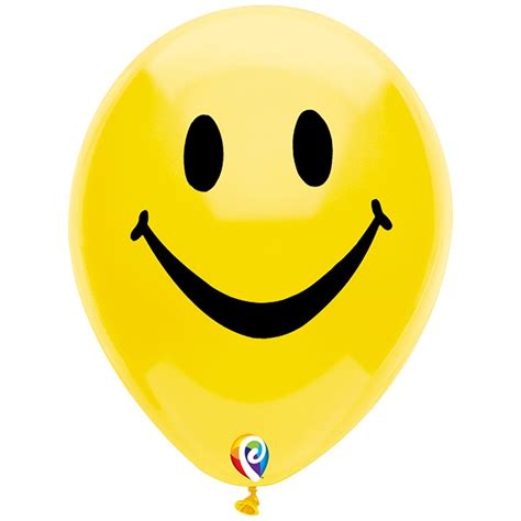 12" Smiley Face Balloons, 2-Sided Print, Pack of 8 - PBN57447 | Pioneer Balloon Company ...