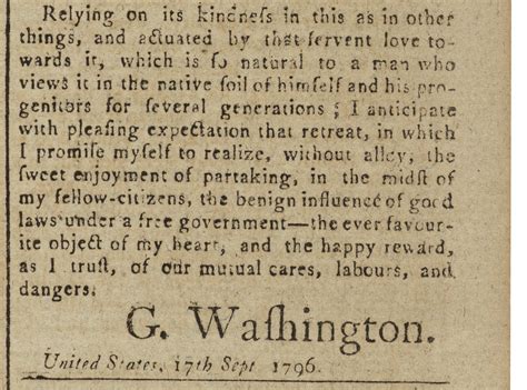 WASHINGTON, GEORGE | George Washington’s Farewell Address ("To the ...