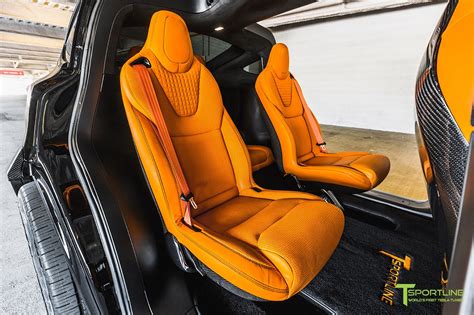 T Largo 7: Black and Orange Tesla Model X by T Sportline - GTspirit