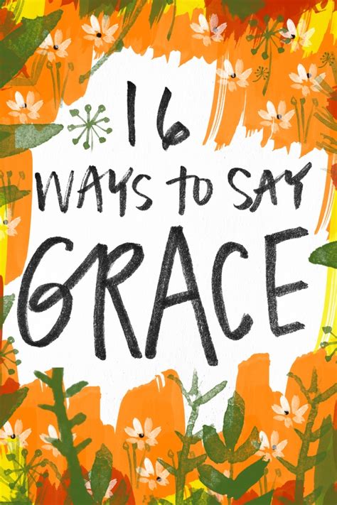 16 Ways to Say Grace