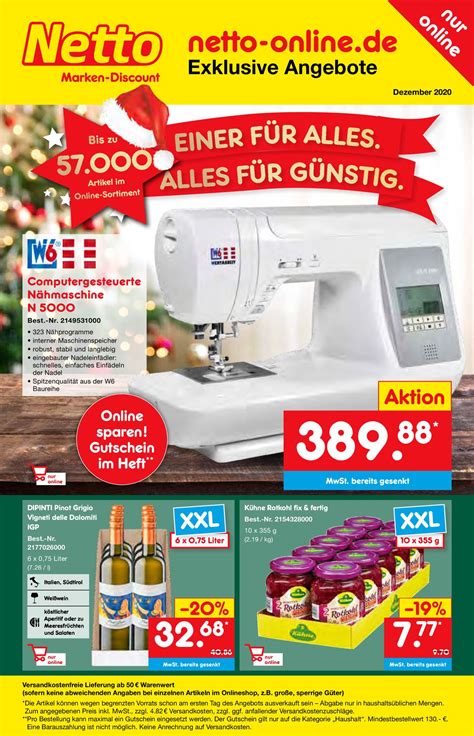 Netto Marken-Discount Weihnachtsprospekt 2020 Aktueller Prospekt 26.11 ...