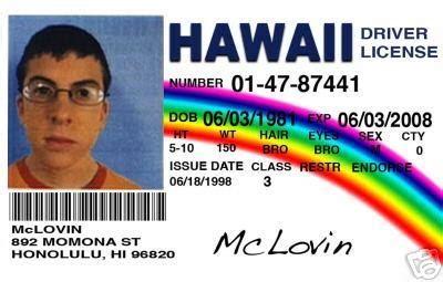 McLovin Fake ID or Personalize it - SUPERBAD Fogel!!! | #29031111