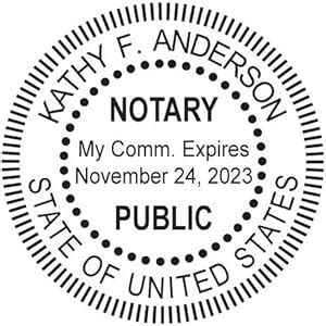 Amazon.com : Round Notary Stamp for State of New Jersey- Self Inking ...