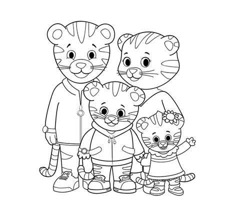 Pbs Kids Daniel Tiger Coloring Pages Coloring Pages