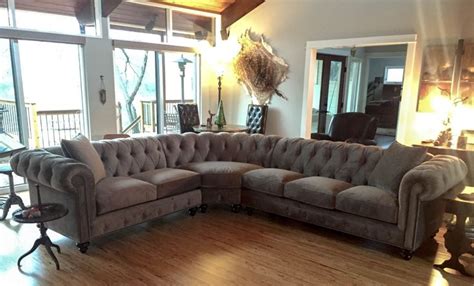 Chesterfield Sectional | BuildASofa | Custom sofa, Leather couch sectional, Classic sofa