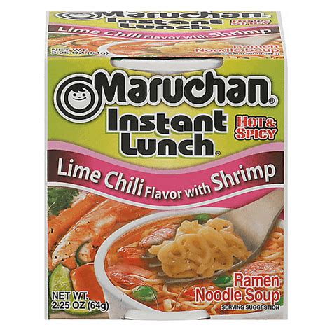 Maruchan Ramen Noodle Soup, Lime Chili Flavor with Shrimp, Hot & Spicy 2.25 oz | Shop | Yoder's ...