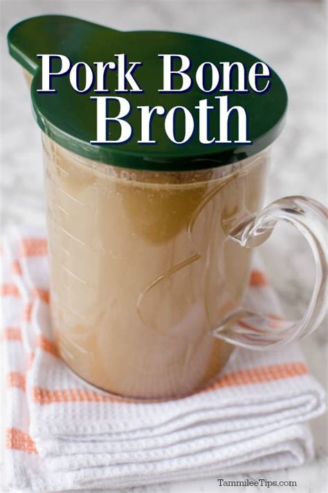 How to make Pork Bone Broth Recipe - Tammilee Tips