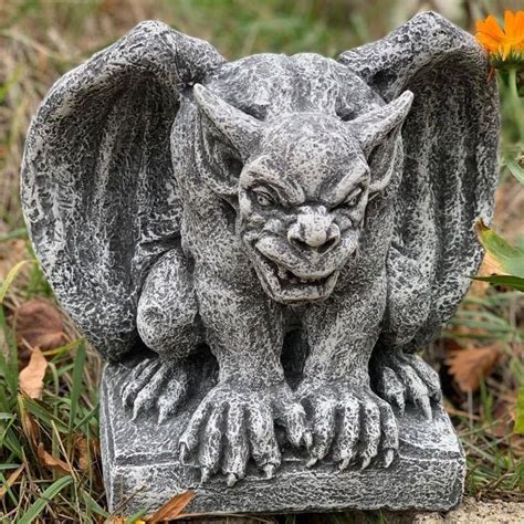 Stone Massive Gargoyle Statue Gothic Sculpture Cast Stone - Etsy