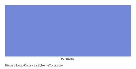 Discord Logo Color Scheme » Blue » SchemeColor.com
