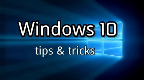 Windows 10 Tips & Tricks - YouTube