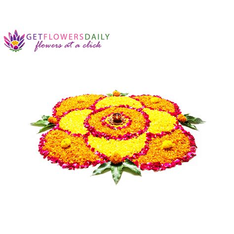 Flower Rangoli Design Inspirations