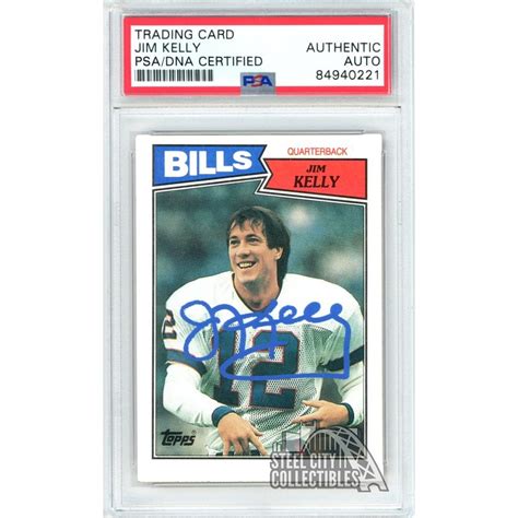 Jim Kelly 1987 Topps Autograph Card #362 PSA/DNA (Light Blue) | Steel ...