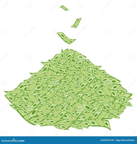 Pile of money stock vector. Illustration of backdrop - 83101078