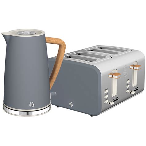 Swan STP2091GRYN Nordic Kettle and Toaster Set Grey | eBay