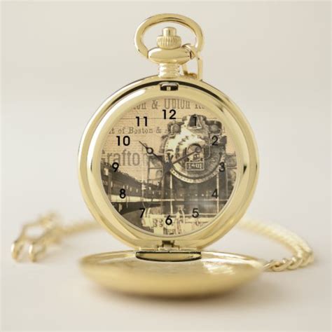 Vintage Locomotive Train Pocket Watch | Zazzle.com