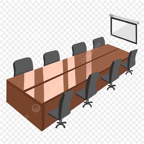 Meeting Room Clipart PNG Images, Office Meeting Room Cartoon Illustration, Meeting Room, Chair ...