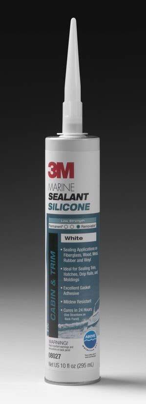 Silicone Sealant, Marine-Grade White 10oz Cartridge - Budget Marine