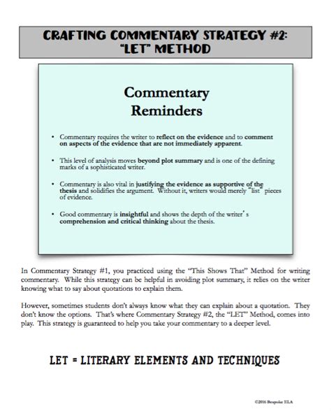 Examples Of Commentary