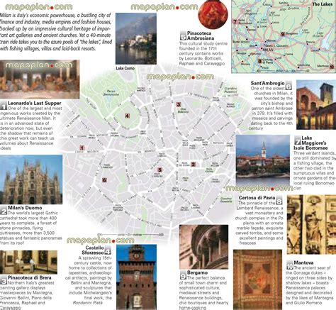 Milan map - Milan city centre free travel guide - Top 10 must-see ...