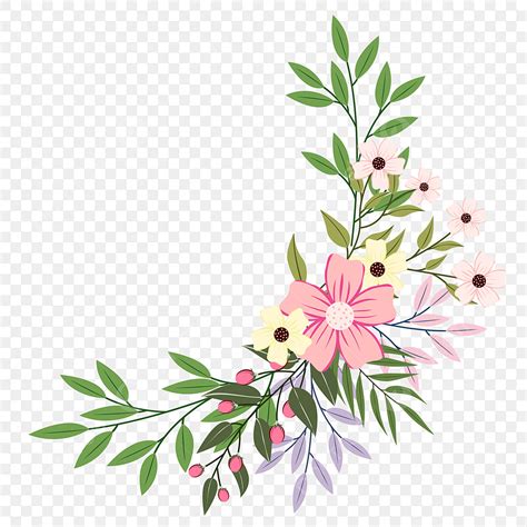 Decorative Floral Border Vector Art PNG, Floral Border Decoration, Spring, Flowers, Plant PNG ...