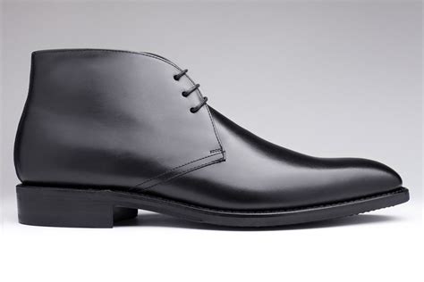 Chukka Black Men's Boots - Finsbury Shoes