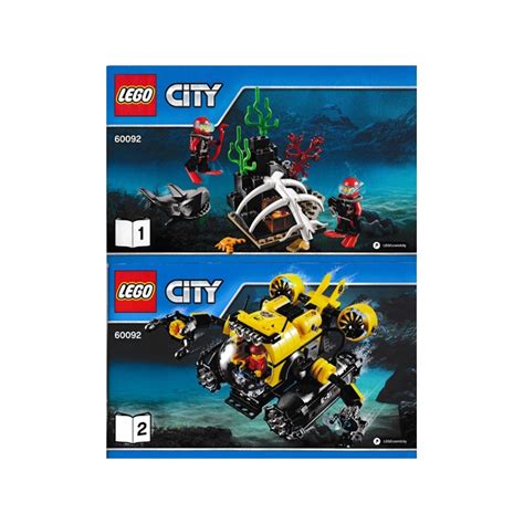 Instructions (คู่มือ) LEGO Deep Sea Submarine 60092 | Shopee Thailand